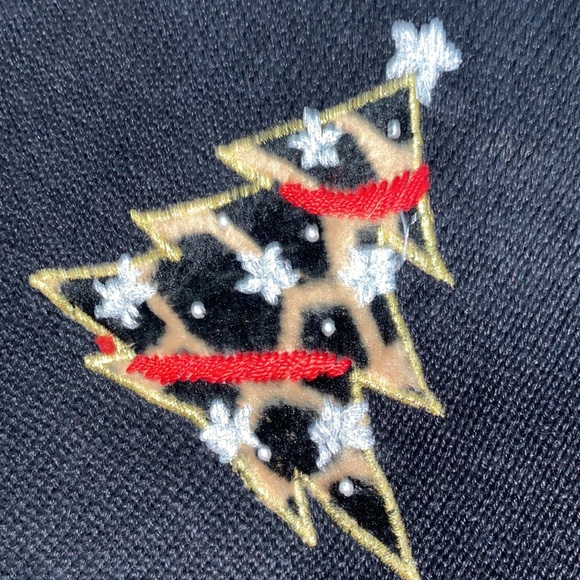 Victoria Jones women holiday Christmas cardigan sweater black size 2X - Picture 10 of 16